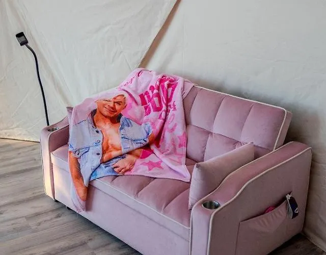 Luxury tent Luminous Cozy Dome With A Barbie Collection Above Bed In Willcox, Arizona *