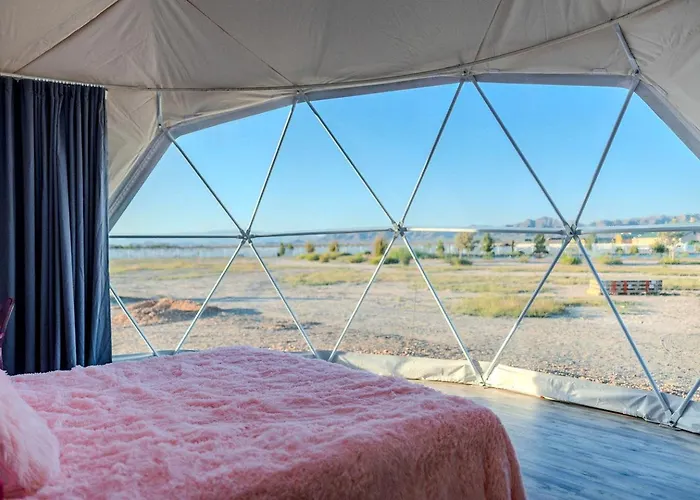 Luxury tent Luminous Cozy Dome With A Barbie Collection Above Bed In Willcox, Arizona