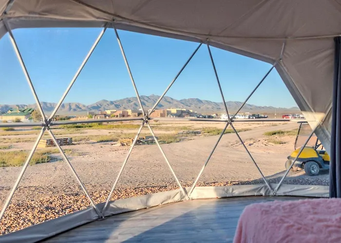 Luxury tent Luminous Cozy Dome With A Barbie Collection Above Bed In Willcox, Arizona Willcox